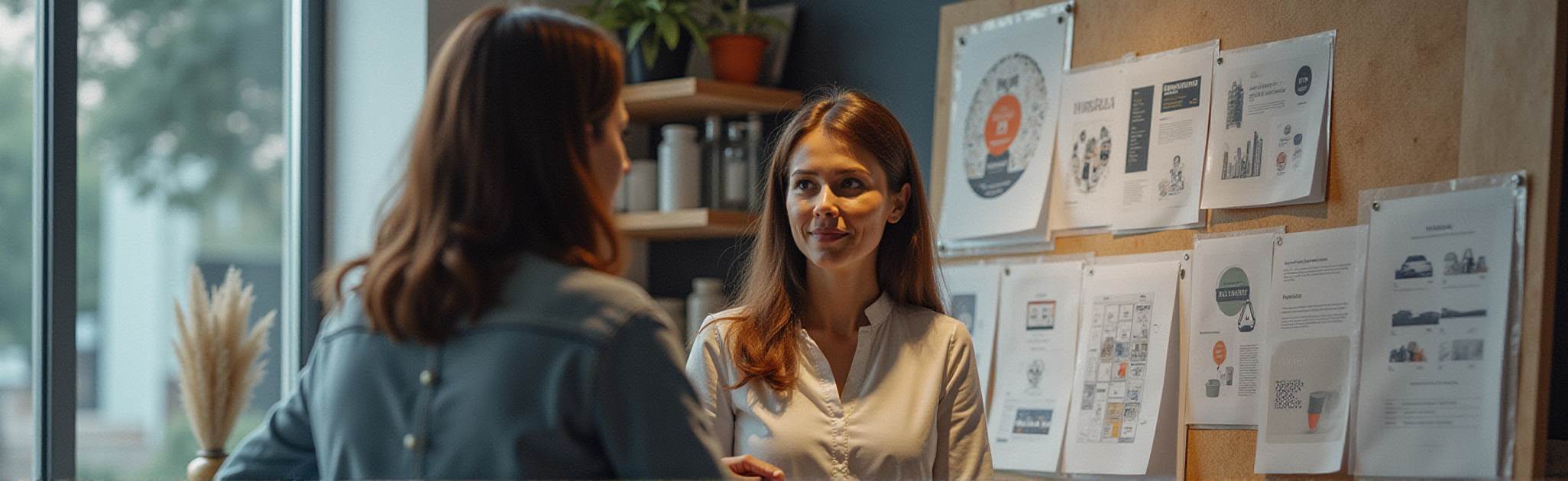 Création de présentations visuelles pour des événements professionnels